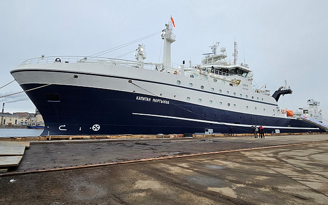 RS class: construction of the fishing vessel Kapitan Martynov completed